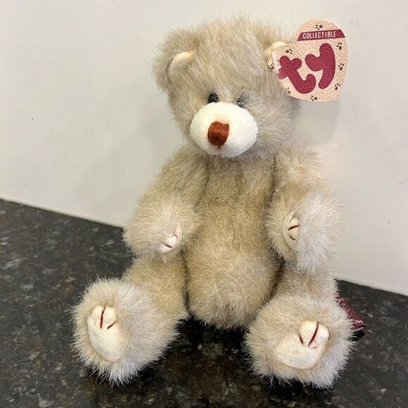 Ty Attic Treasures Dickens The Teddy Bear Handmade Jointed Body 8.5"  with Tag - Picture 1 of 10